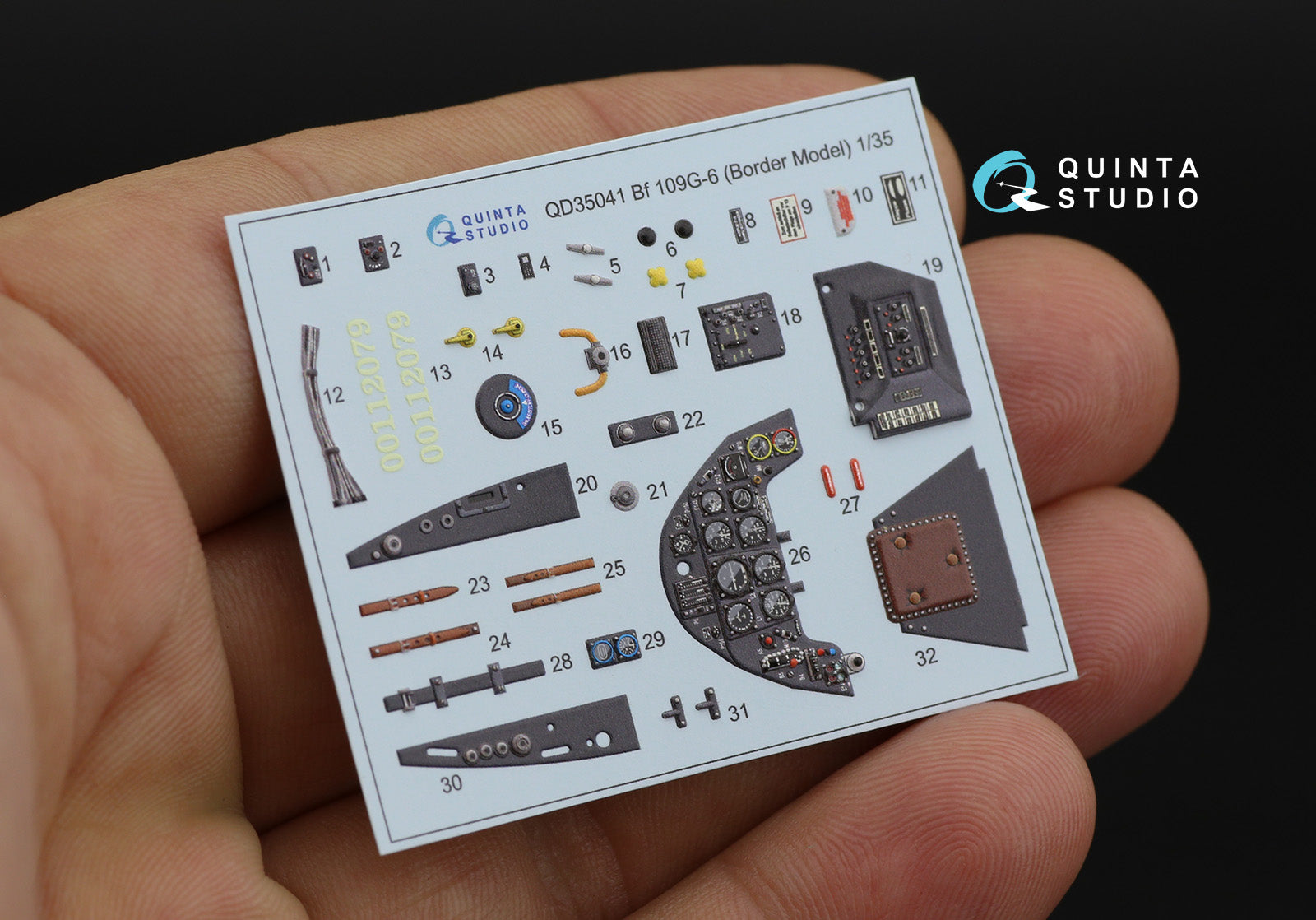 Quinta Studio - 1/35 Bf 109G-6 QD35041 for Border Model kit