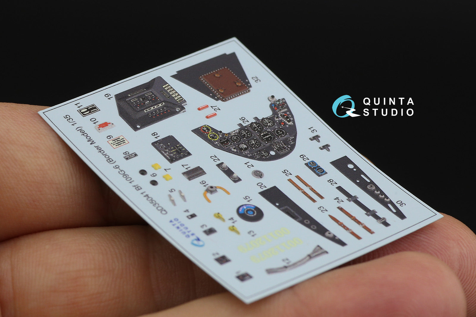 Quinta Studio - 1/35 Bf 109G-6 QD35041 for Border Model kit