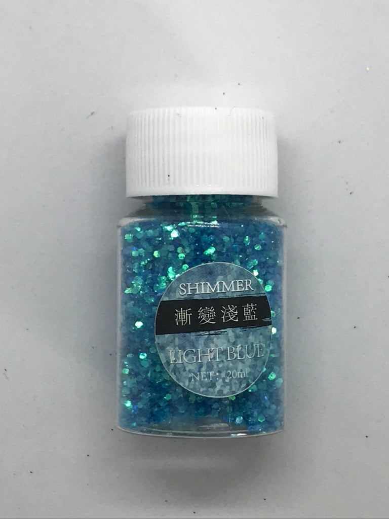 Light Blue - Shimmer Glitter - +/- 20 grams