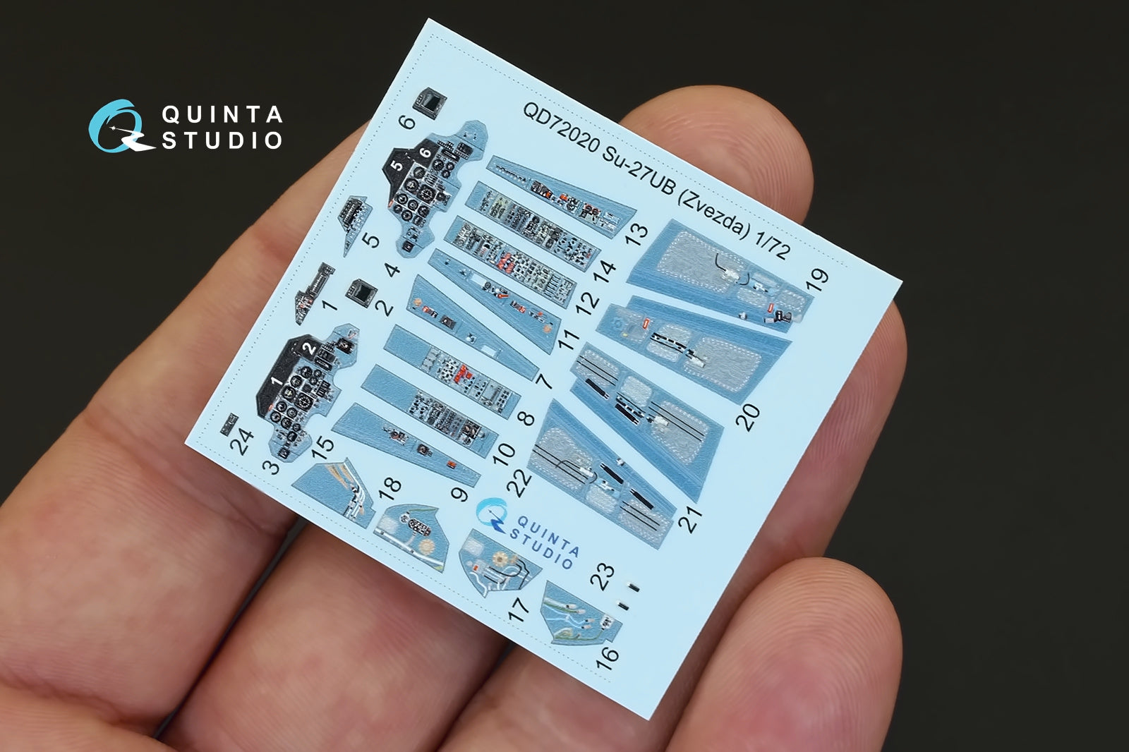 Quinta Studio - 1/72 Su-27UB QD72020 for Zvezda kit