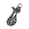 Antique silver kitten pendant