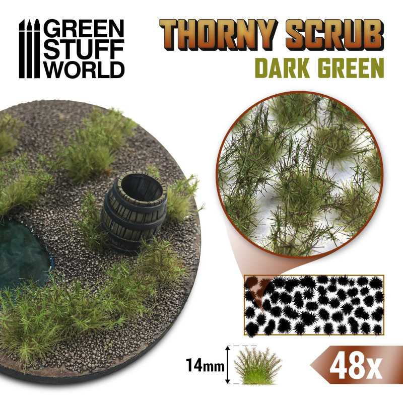 11500 - Thorny spiky scrub - Dark green