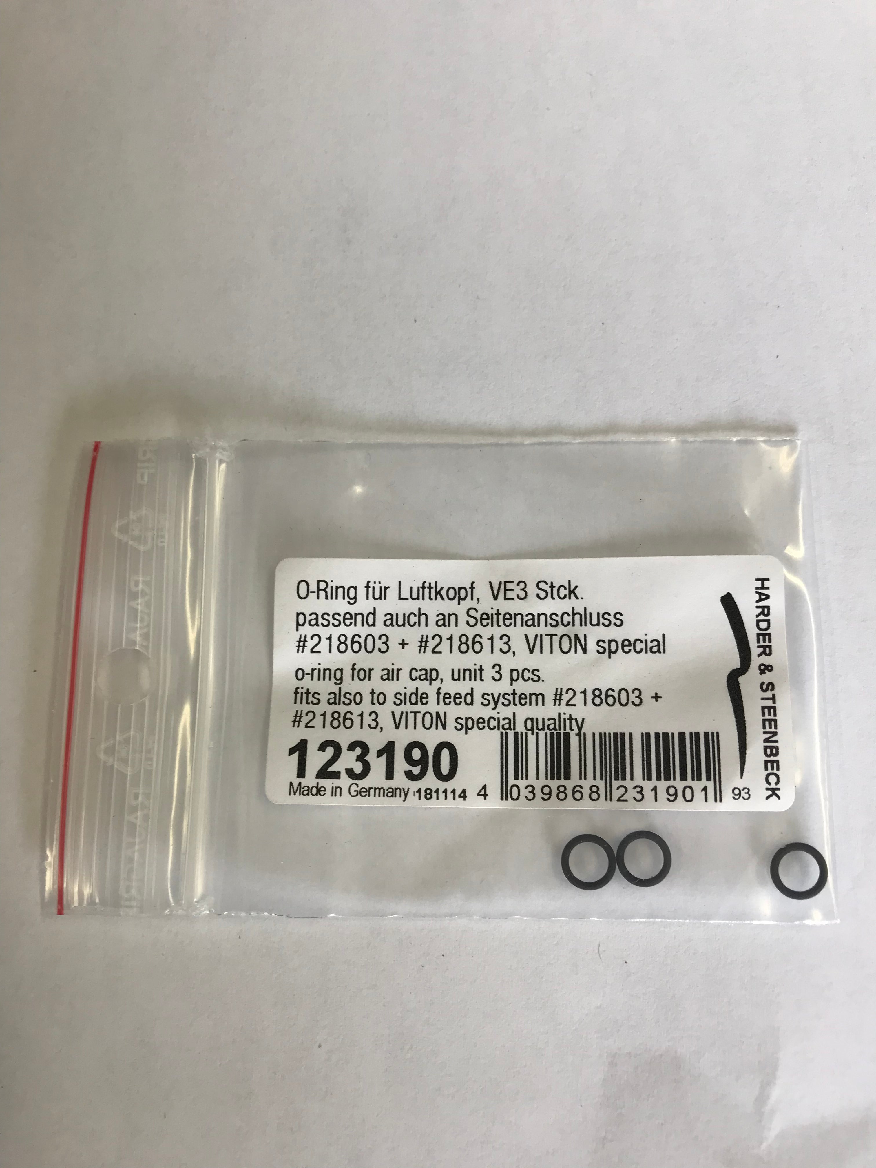 123190 Airbrush O-Ring for Aircap - Harder & Steenbeck