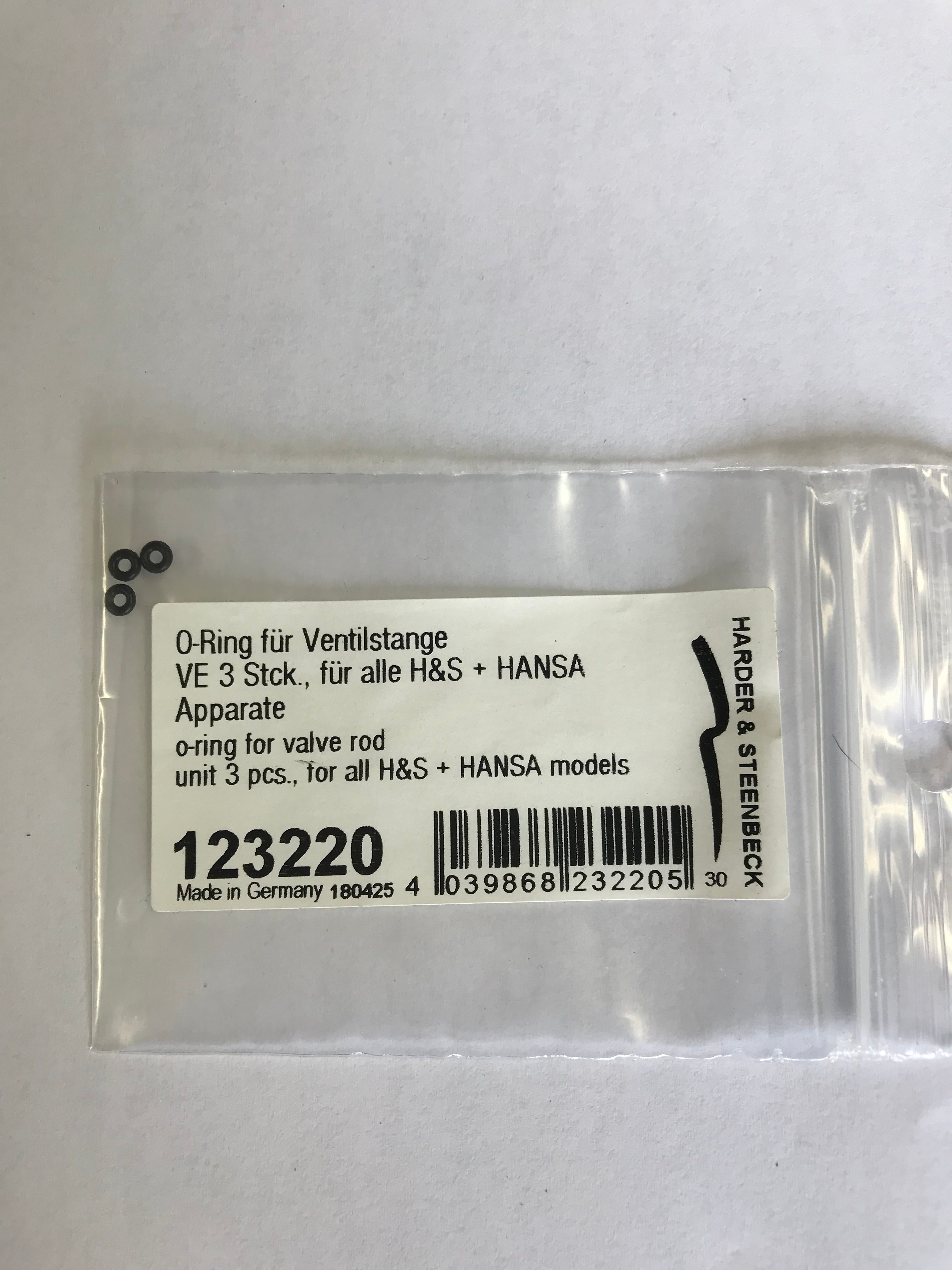 123220 - Airbrush O-Ring for Valve Rod - Harder & Steenbeck