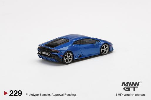1/64 Mini GT -   Lamborghini Huracan EVO Blue Eleos LHD