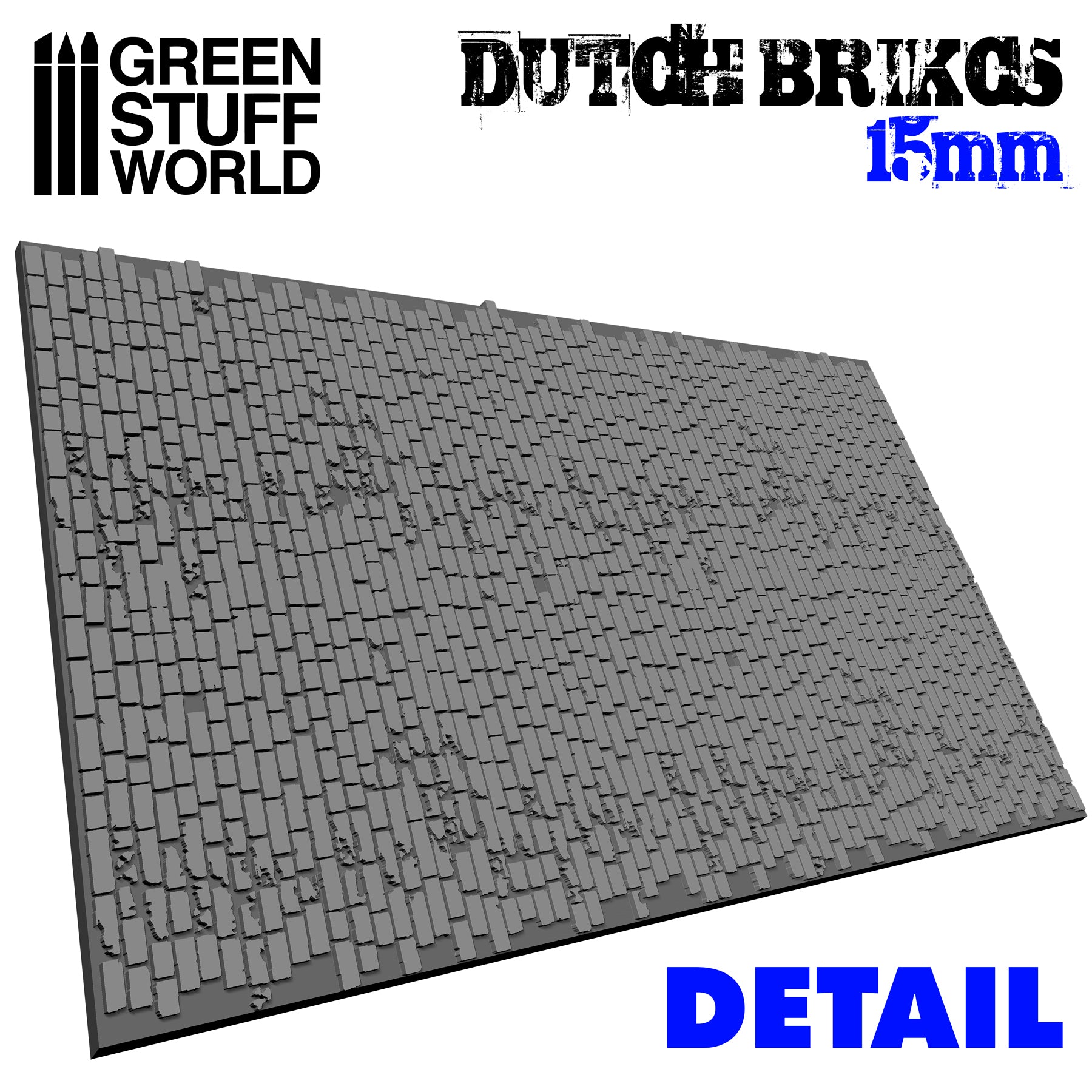 1626 -  Dutch Bricks 15 mm Rolling Pin