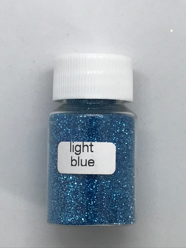 Light Blue Fine Glitter - +/- 20 grams