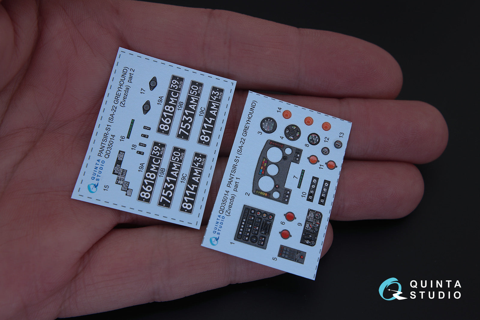 Quinta Studio - 1/35 Pantsir-S1 (SA-22 Greyhound) QD35014 for Zvezda kit