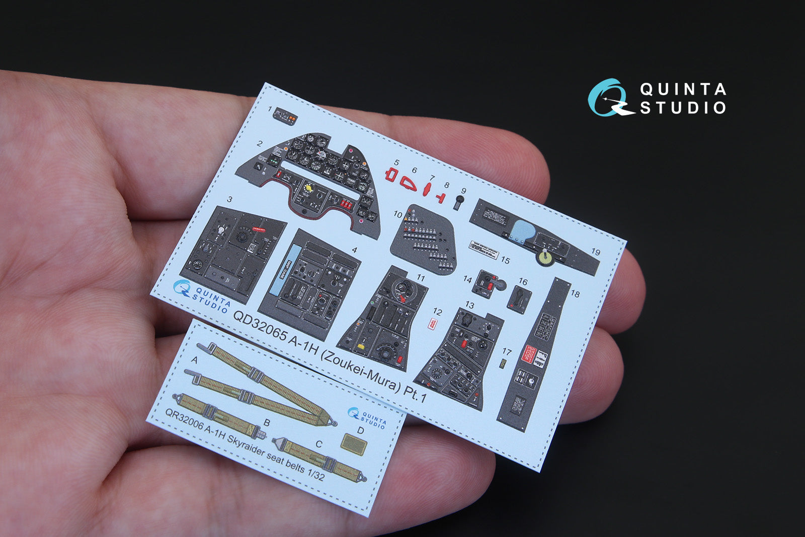 Quinta Studio - 1/32 A-1H Skyraider QD32065 for ZM SWS kit