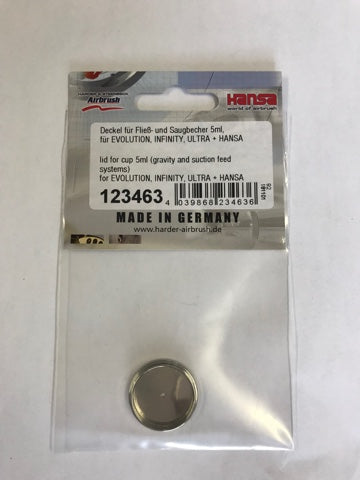 123463 Airbrush Lid for Cup 5 ml - Harder & Steenbeck