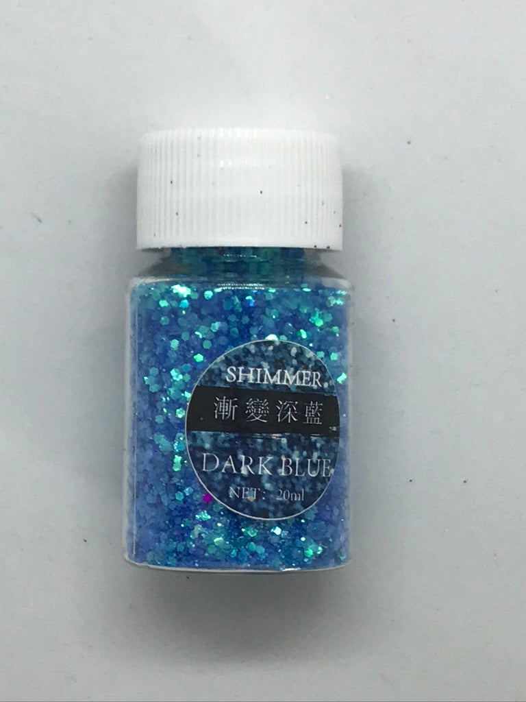 Dark Blue -  Shimmer Glitter - +/- 20 grams