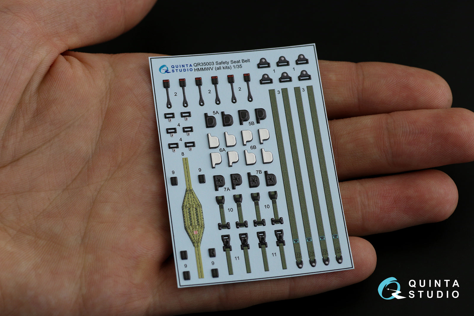 Quinta Studio - 1/35 HUMVEE family belts QR35003 for all kits