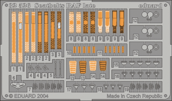 ED32526 - Seatbelts RAF Late 1/32