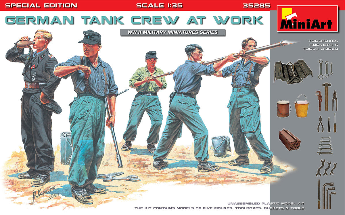 MINA35285 - (1/35) German Tank Crew at Work special edition