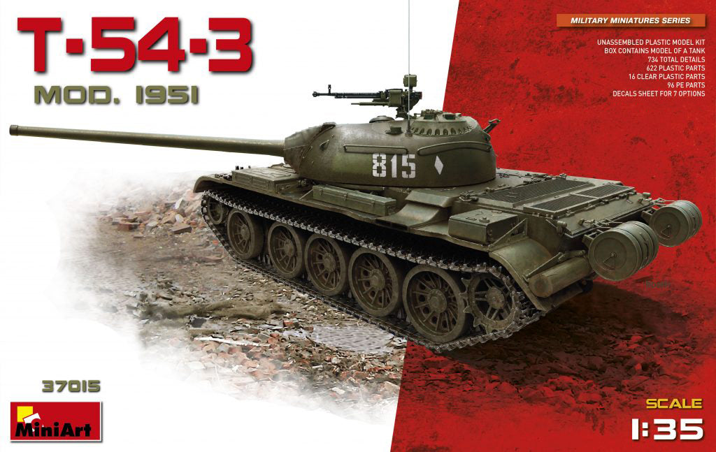 MINA37015 - Miniart - 1/35 T-54-3 Model 1951