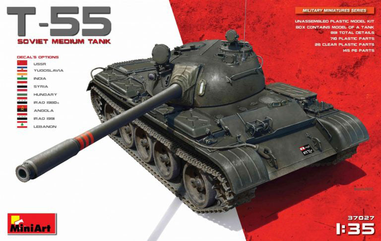 MINA37027 - Miniart - 1/35 T-55 Soviet Medium Tank