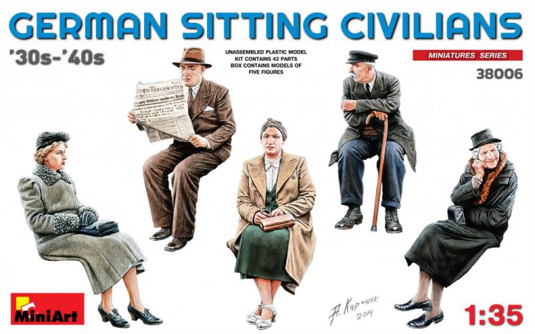 MINA38006 - (1/35) German Sitting Civilians 30's & 40's