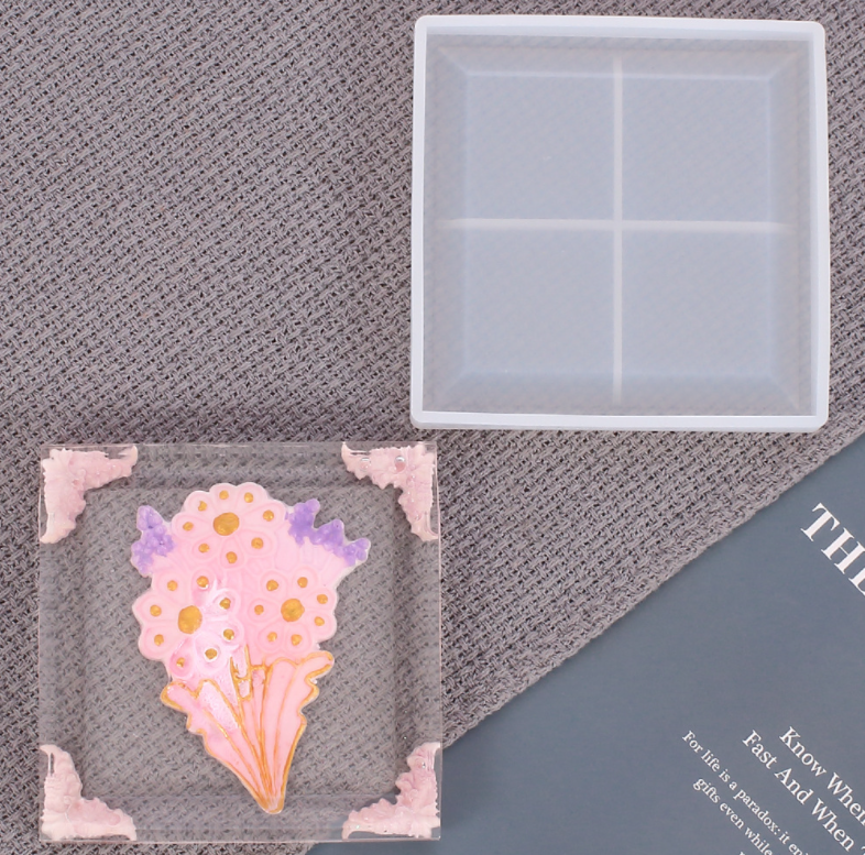 Square Coaster Mould - 11cm x 11cm