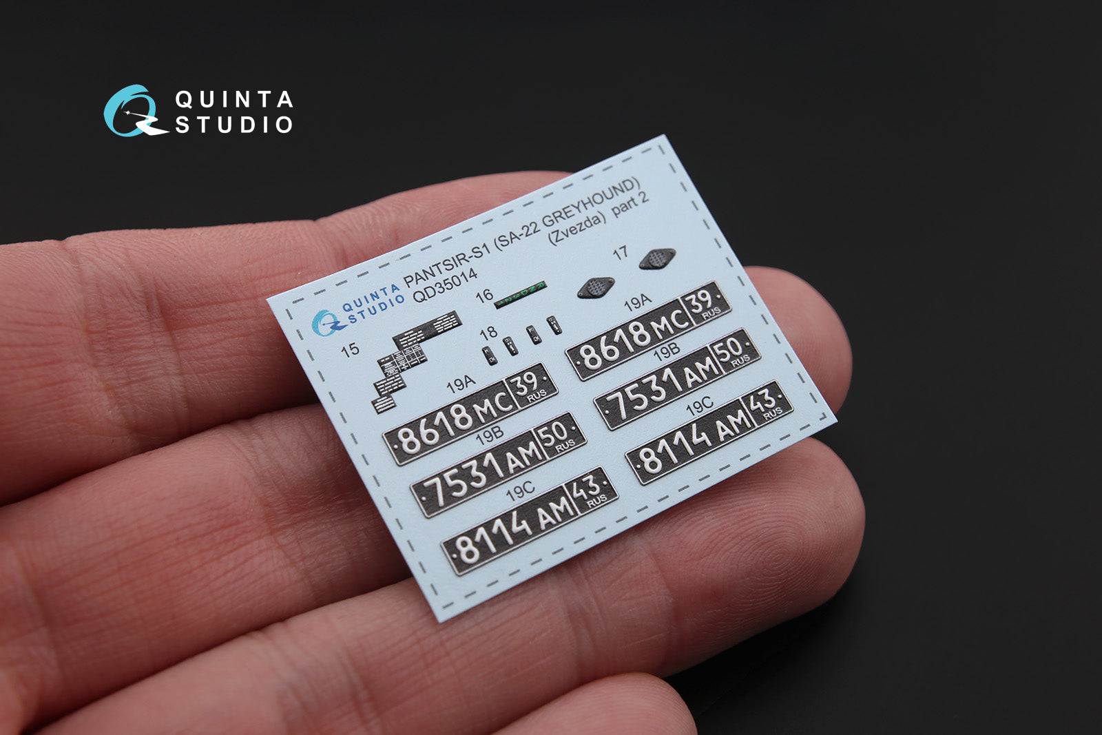 Quinta Studio - 1/35 Pantsir-S1 (SA-22 Greyhound) QD35014 for Zvezda kit