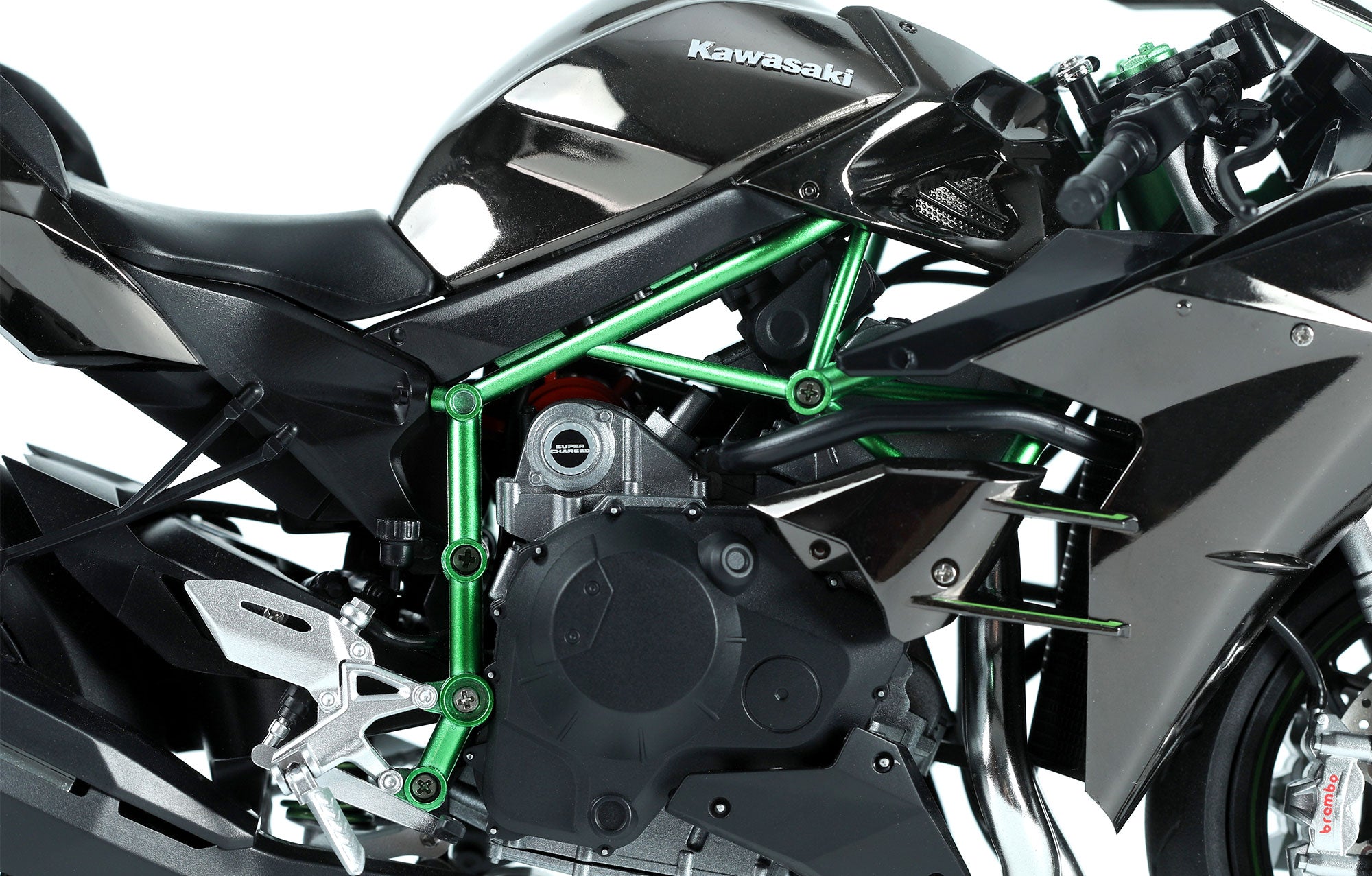MM MT-002S - 1/9 Kawasaki Ninja H2 (Pre-coloured )