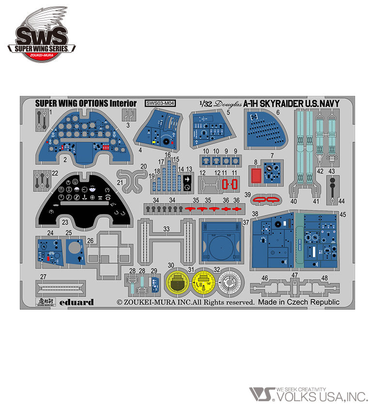 Zoukei-Mura - Skyraider photo-etched interior set