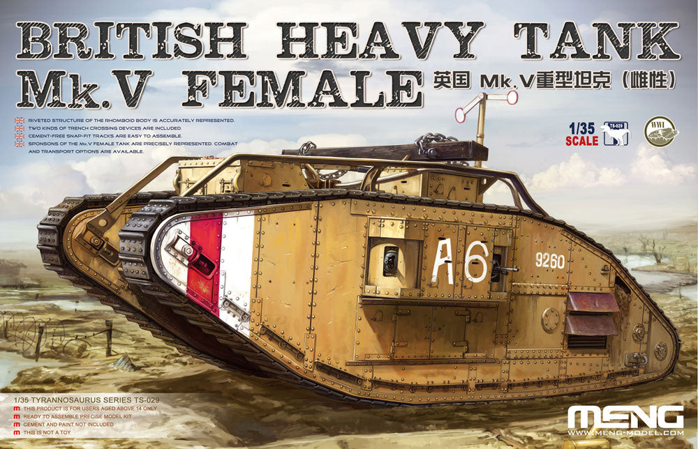 TS-029 - Meng 1/35 British Heavy Tank MK.V Female