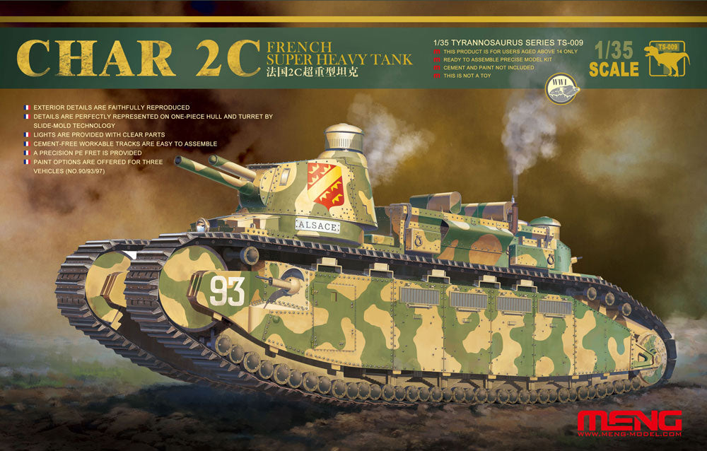 MM TS-009 French Super Heavy Tank Char 2C 1/35