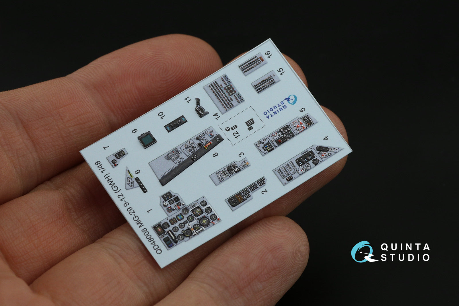 Quinta Studio - 1/48 Mig-29 (9-12) QD48008 for GWH kits