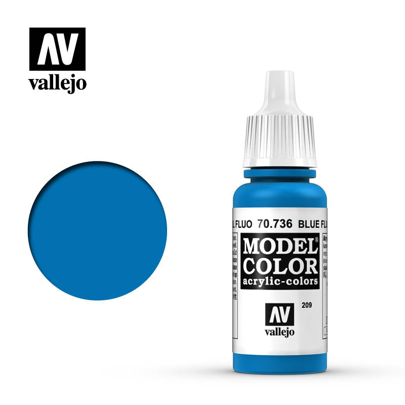 70.736 Blue Fluo (Fluorescent) - Vallejo Model Color