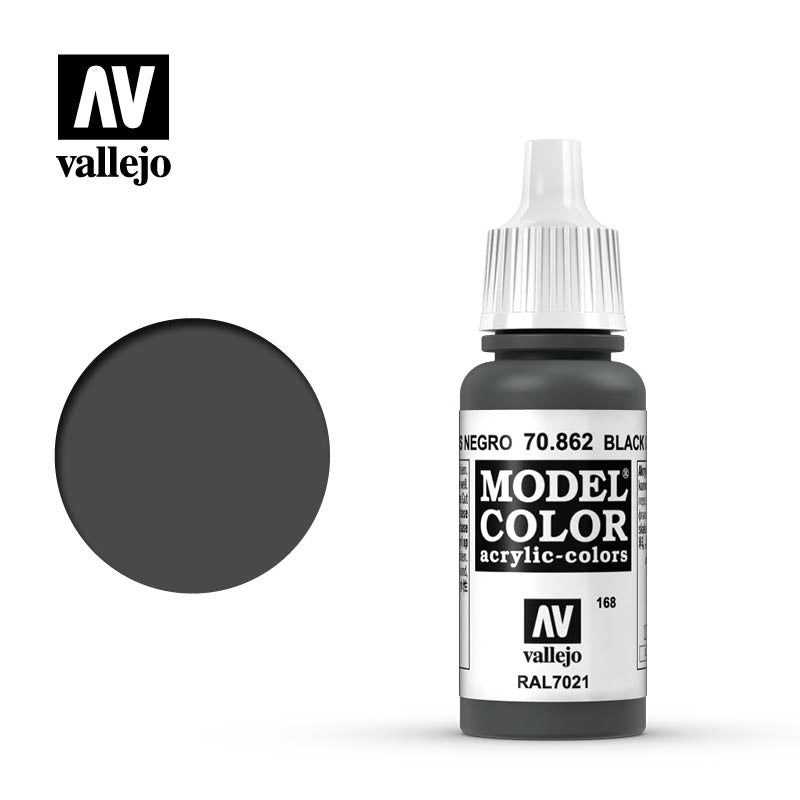 70.862 Black Grey (Matt) - Vallejo Model Color