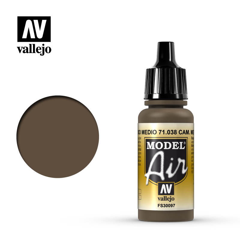 71.038  Camouflage Medium Brown - Vallejo Model Air