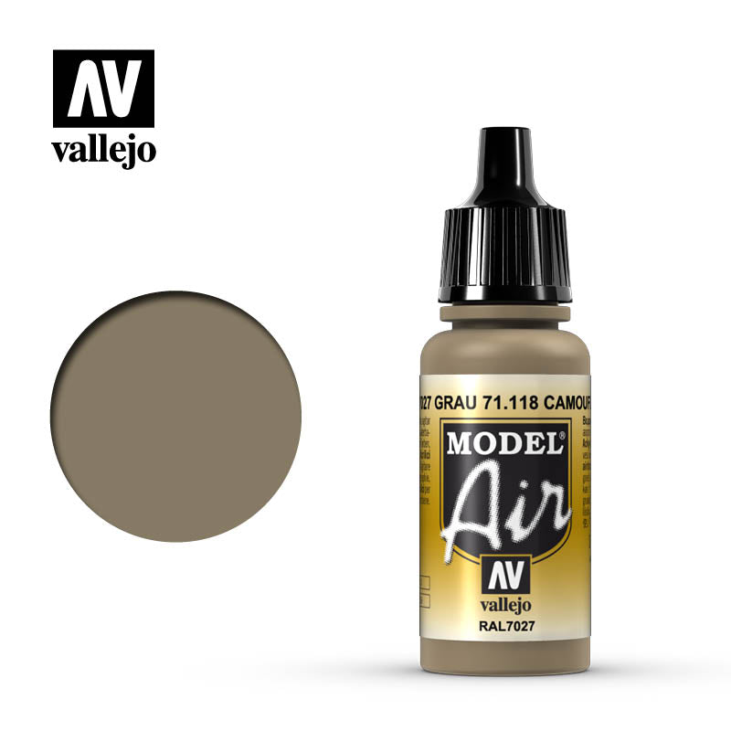 71.118 RAL7027 Camouflage Grey - Vallejo Model Air