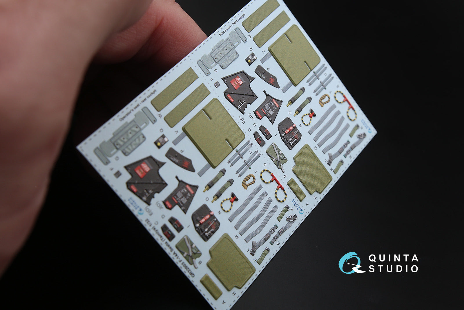 Quinta Studio - 1/32 GRU-7A ejection seats for F-14A (2 pieces) QR32003 for Tamiya kit