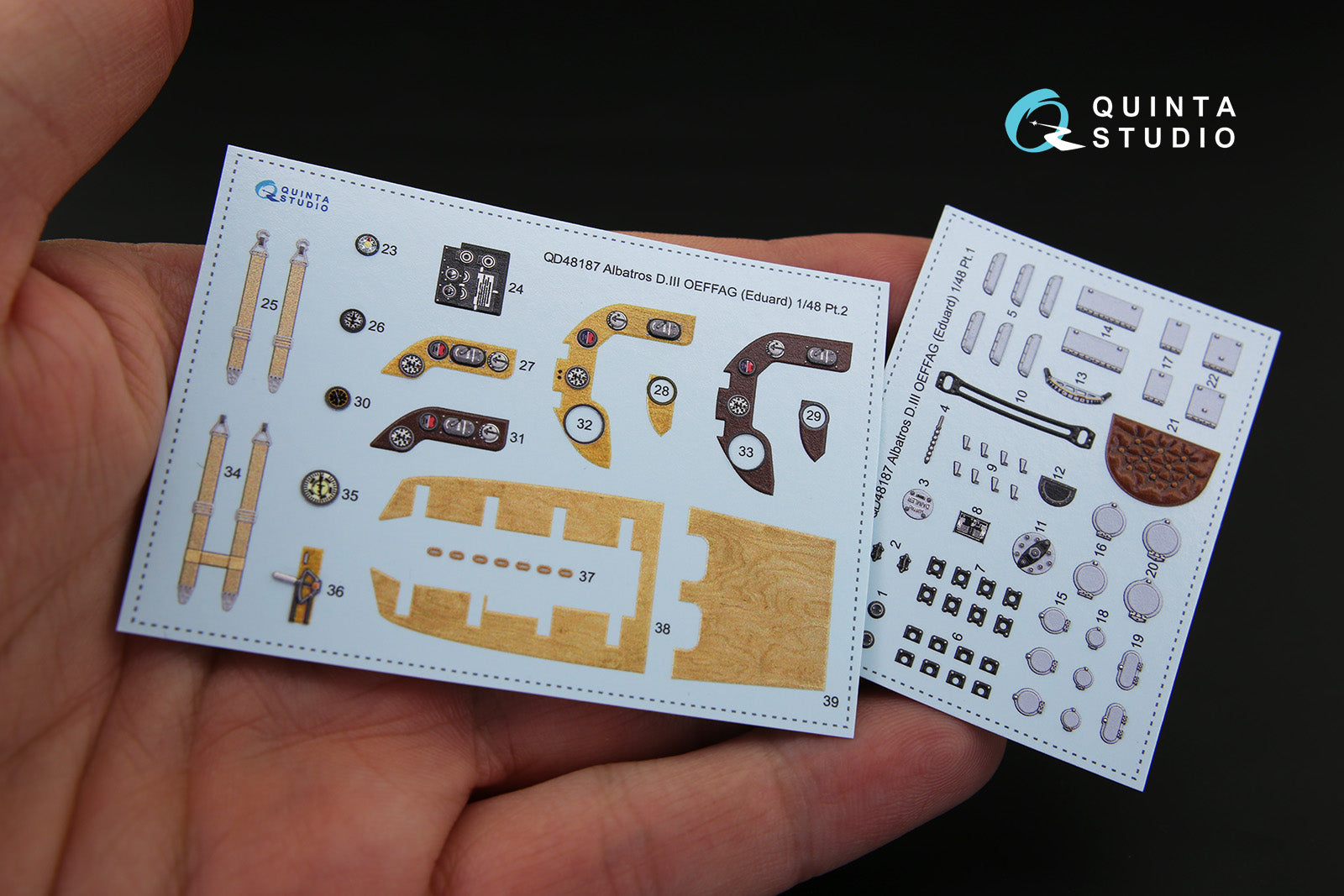 Quinta Studio - 1/48  Albatross D.III OEFFAG  - QD48187 for Eduard kit