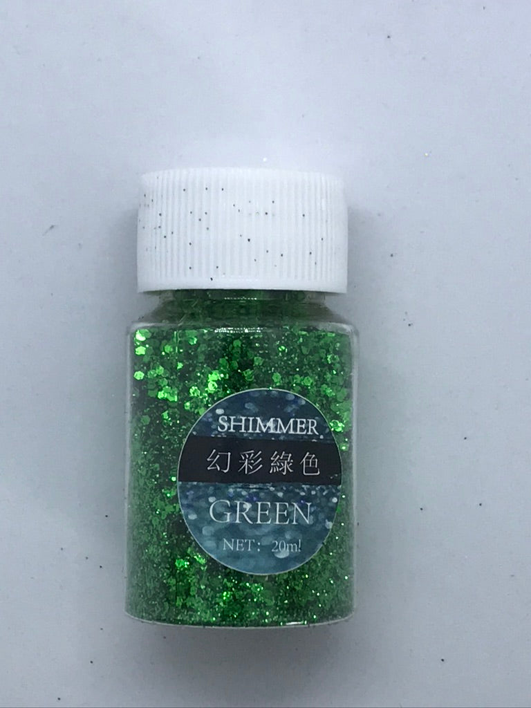 Green - Shimmer Glitter - +/- 20 grams