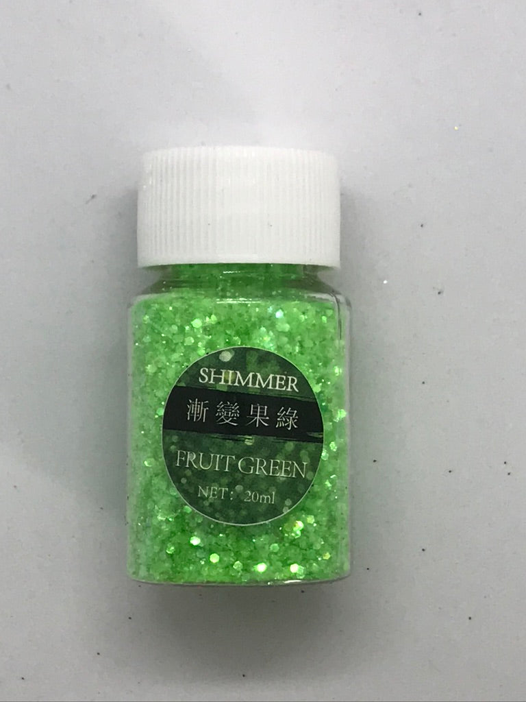 Fruit Green - Shimmer Glitter - +/- 20 grams