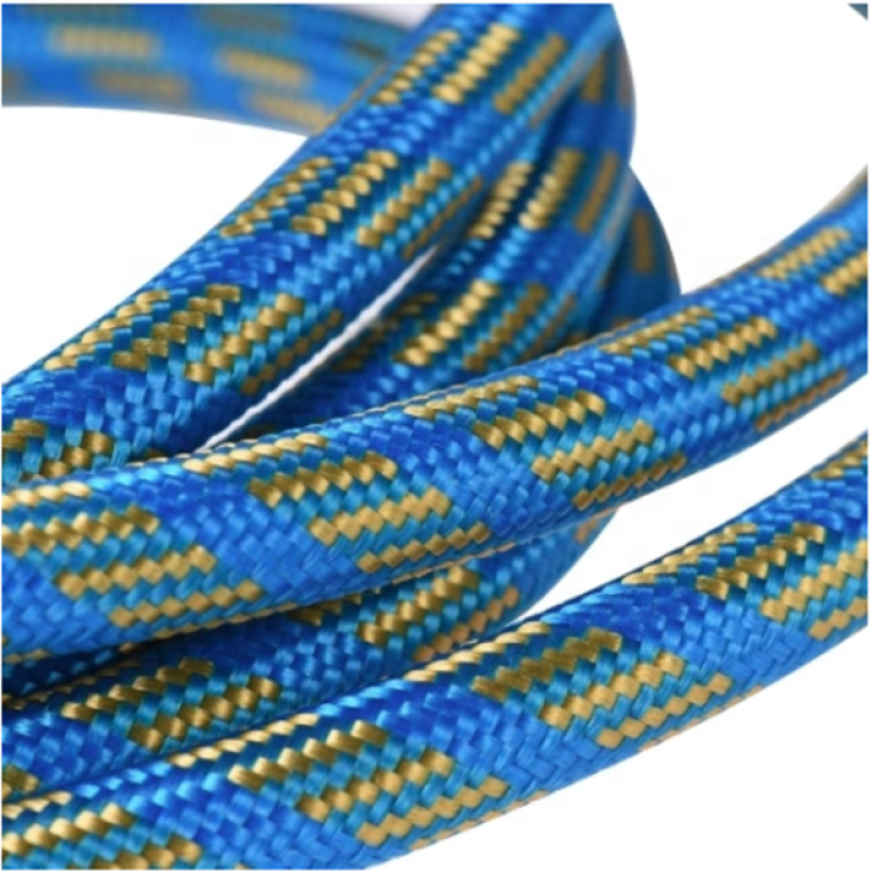 Airbrush Hose - 3m Braided Blue and Gold