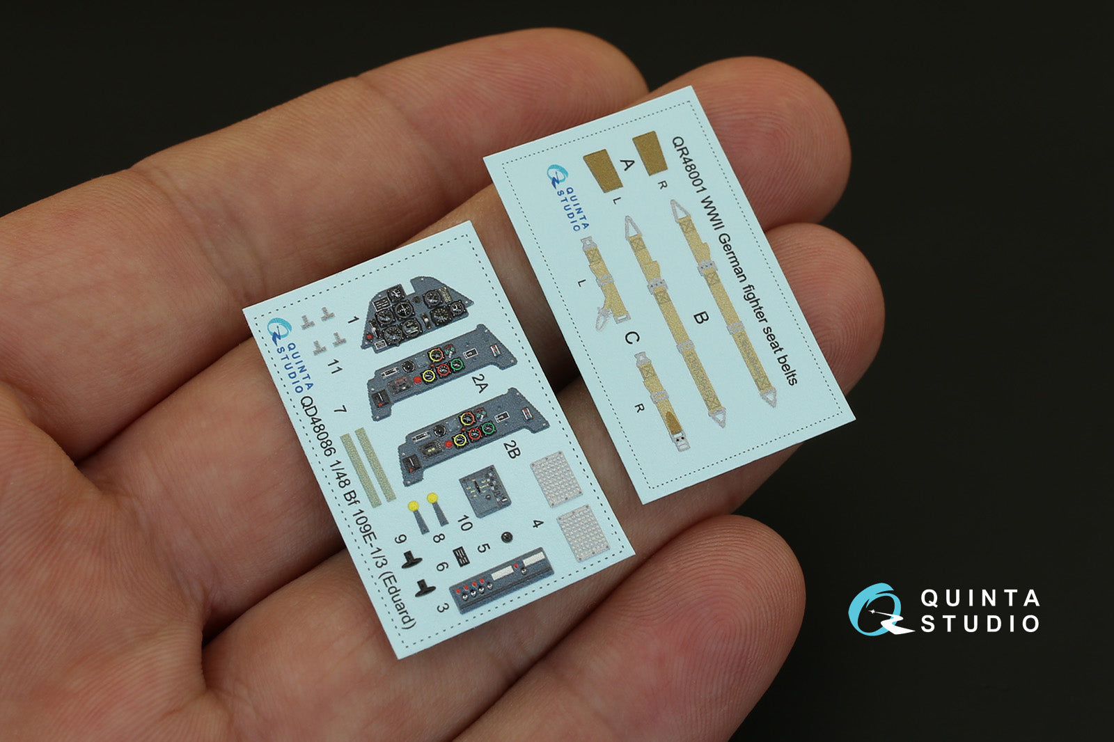 Quinta Studio - 1/48 Bf 109E1/E-3 - QD48086 for Eduard kit