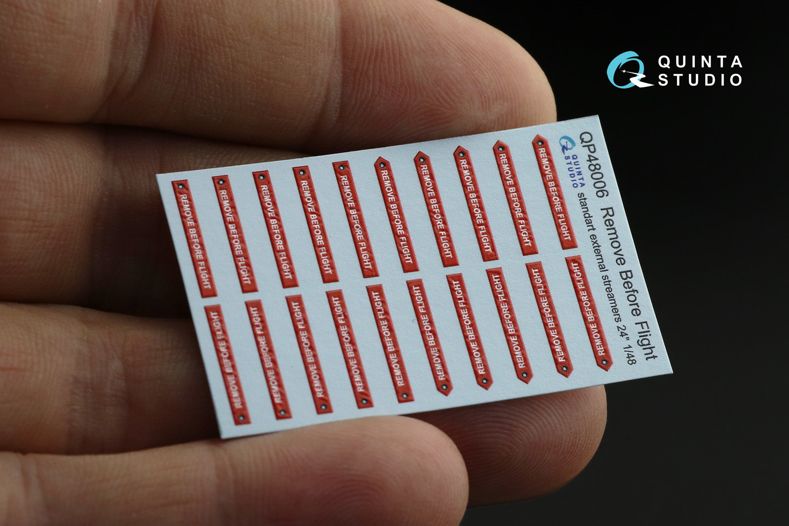 Quinta Studio - 1/48 "Remove Before flight" standart external streamer 24"- QP48006, 20pcs