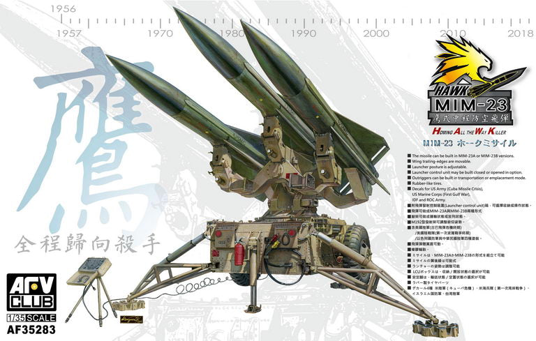 AF35283 - AFV Club 1/35 USS/IDF/ROC MIM-23 Hawk Air Defence Missile System.