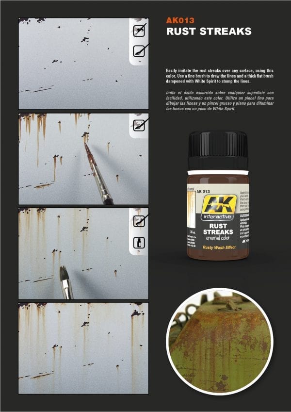 AK013 - AK Interactive Rust Streaks 35ml