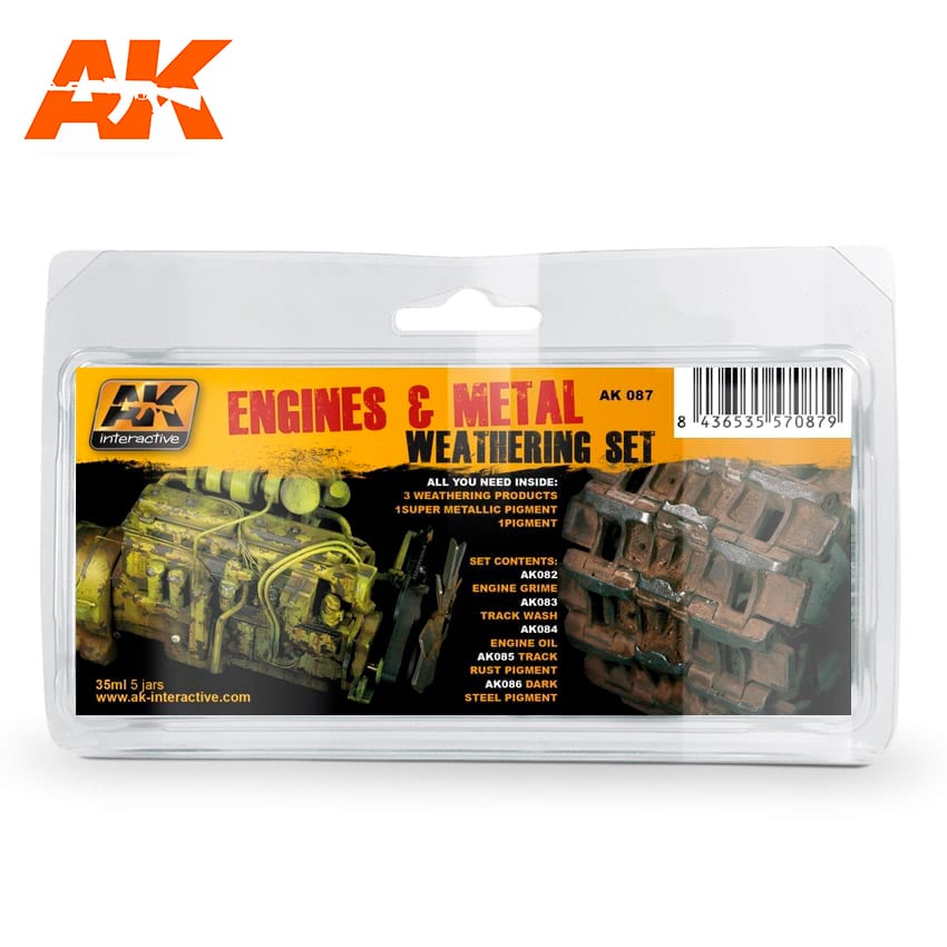 AK087 - Engines & Metal Weathering Set