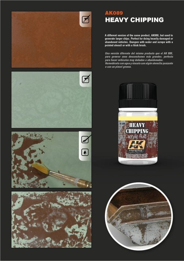 AK089 - Heavy Chipping Acrylic Fluid 35ml