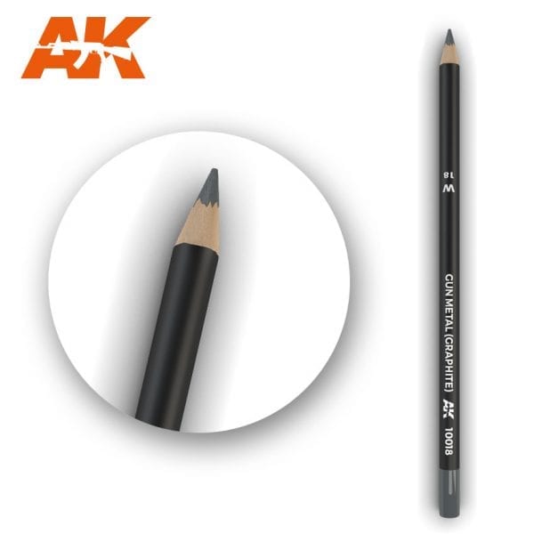 AK10018 - Weathering Pencil - Gunmetal (Graphite)