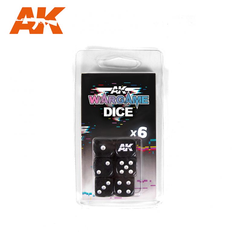 AK1062 - Set of 6 Dice Black