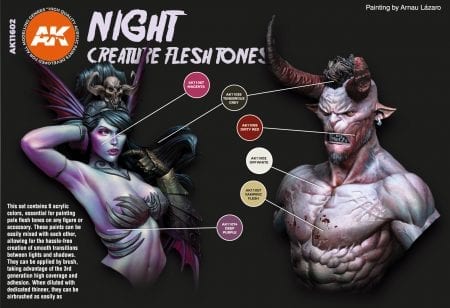 AK11602 - Night Creatures Flesh Tone Set