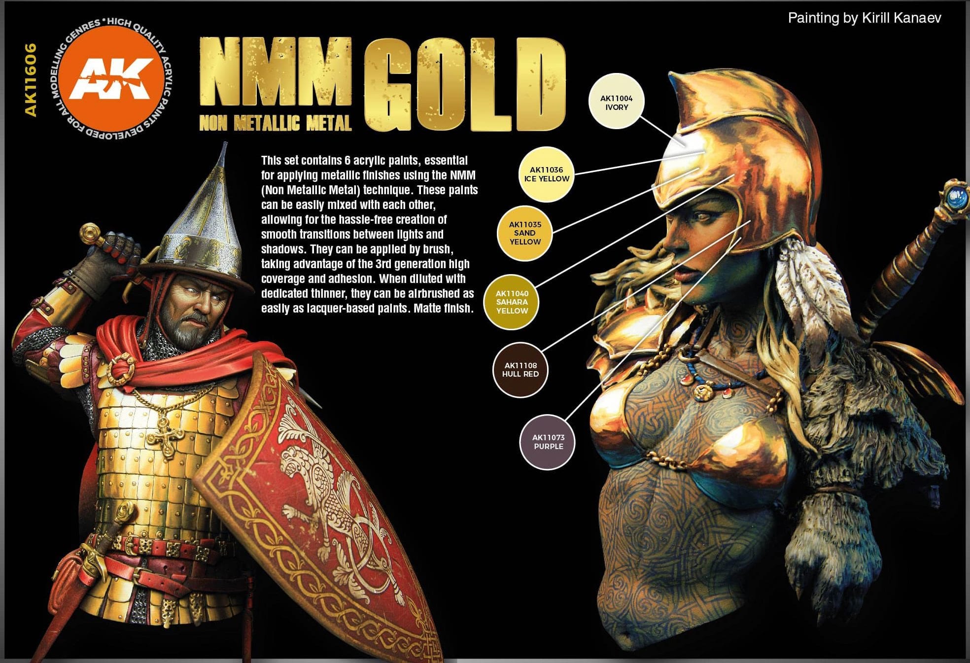 AK11606 - NMM (non-metallic metal) gold set