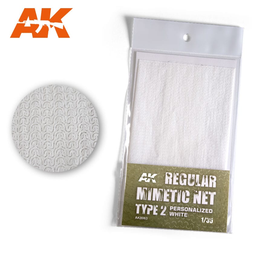 AK8063 - Regular Mimetic Net Type 2 Personalized White