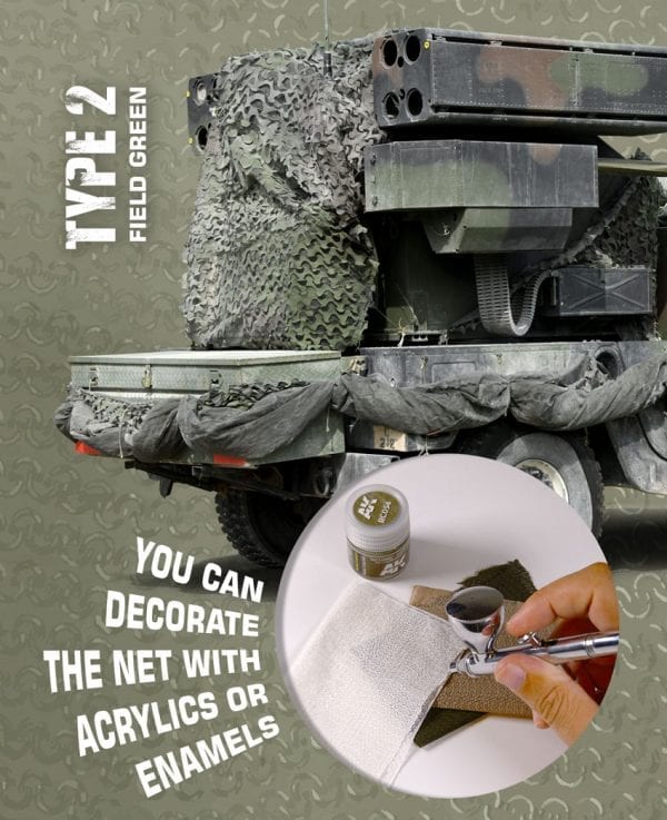 AK8067 - Regular mimetic net type 2 field green