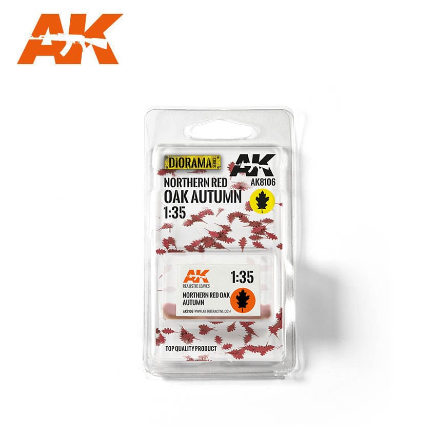AK8106 - Northern Red Oak Autumn Leaves 1:35